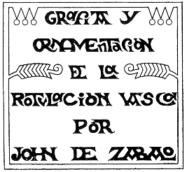 grafia y ornamentacion de la rotulacion vasca por john de zabalo