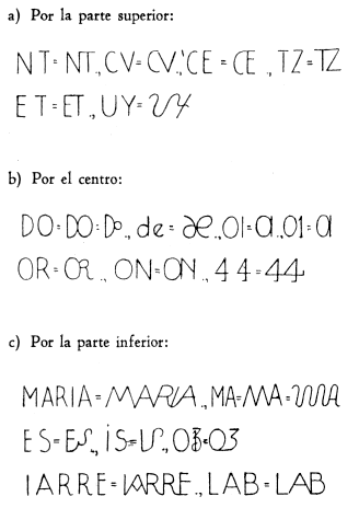 caracteres comprimidos por ligadura