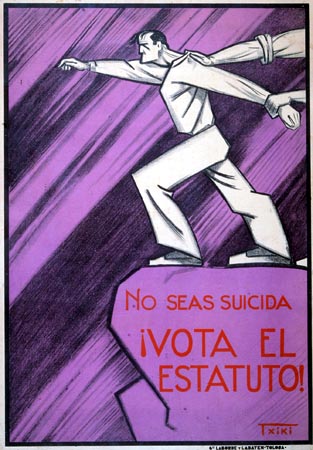 No seas suicida Vota al Estatuto!